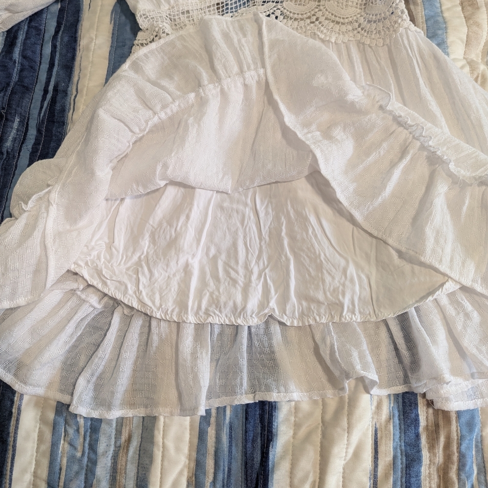 HYFVE White Ruffled Smocked Mini Dress - Picture 4 of 9